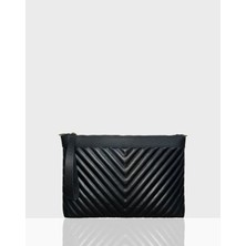 Farbag Siyah Suni Deri Portföy ve Omuz Çantası Günlük Kullanım İçin Şık Ve Ergonomik