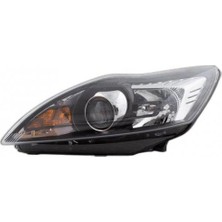Tyc Ford Focus Ön Far Elektrikli Motorlu Merceklı Sıyah Sol 2008-2010 (Oem No:  8M5113008CD)