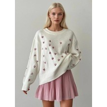 Bisou Kalp Detaylı Triko