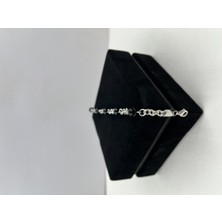 İkonive 925 Ayar Gümüş Erkek Bileklik – Siyah Taşlı Model | Şık & Hediyelik Takı | Rodyum Kaplama