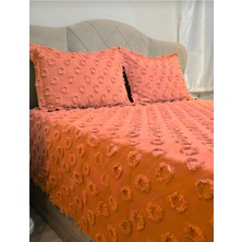 DİA BELLA Ponpon Desen 3 Parça Yatak Örtüsü