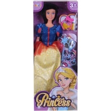 Hak-İş Oyuncak Işıltılı Elbiseli Prenses Bebek ve Takı Aksesuar Seti - Sarı Mavi , 29 cm