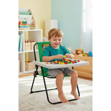Exent Kids 2–6 Yaş, Maskot Ayı Katlanır Oyun Aktivite Masası, Tak-Çıkar Masa Ile-Yeşil