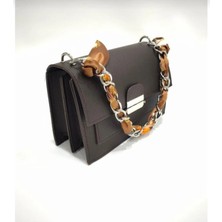 Farbag Sert Kabuk Fularlı Kadın El ve Omuz Çantası