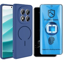 Vendas Xiaomi Redmi Note 14 Pro 4G Kılıf M-safe Şarj Özellikli Zore Meta Kapak + Polymer Nano Ekran Koruyucu