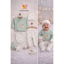 Hümasel Yenidoğan 5li Askı Hastane Çıkışı Erkek Bebek Mint Yenidoğan