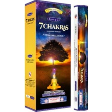 Satya 7 Chakras Tütsü (7 Çakra) Çubuk Tütsü 1 Paket (20 Adet)