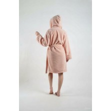 Caspara Wellsoft Premium Kapüşonlu Şapkalı Kadın Bornoz / Sabahlık - Ultra Soft , Sıcak ve Yumuşak