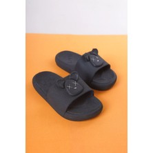 Craftique Lacivert Erkek Çocuk Terlik Kaydırmaz Tabanlı Hayvan Figürlü Kreş Havuz Günlük Yaz Ayakkabı