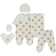 Civil Baby Kız Bebek 6'lı Zıbın Setleri  - Beyaz 0-1 Ay
