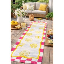 Marte Home Renkli Desen Baskılı Dekoratif Runner
