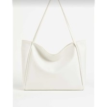 Farbag Kadın Geniş Hacimli Büyük Boy Yumuşak Derili Keten Iş-Okul Çantası