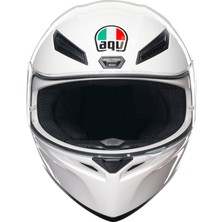 Agv K1 S Mono White Kapalı Kask