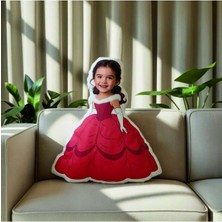 Pandart Kişiye Özel Prenses Kız Şekilli Yastık