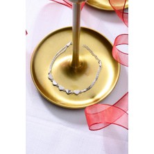 Innuendo 925 Ayar Gümüş Beşli Kalp Motifli Gümüş Bileklik