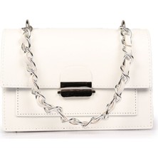 Farbag Sert Kabuk Fularlı Kadın El ve Omuz Çantası