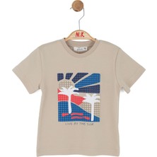 Nk Erkek Bebek Sun Tshirt 1-4 Yaş Bej