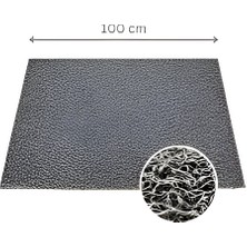 Kıvırcık Paspas Gri Renk 100 cm 14 mm