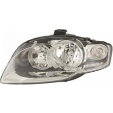 Tyc Audi A4 Ön Far Elektrikli Motorlu Beyaz Sinyalli Sol 2004- 2007 (Oem No:  8E0941004BK)