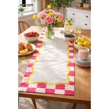 Marte Home Renkli Desen Baskılı Dekoratif Runner