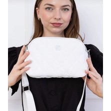 Farbag Ayarlanabilir Askılı 4 Gözlü Nakışlı Kadın Omuz Çantası