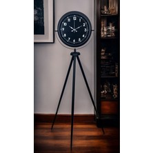 Zentime Royal Black Tripod Ayaklı Modern Tasarım Saat