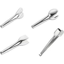 Çelik Maşa Servis Maşası Seti Servis Takımı 4 Lü