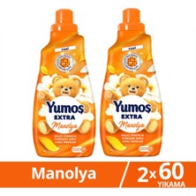Yumoş Extra  Çamaşır Yumuşatıcı Manolya 1440 ml 60 Yıkama X2