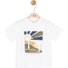 Nk Erkek Bebek Sun Tshirt 1-4 Yaş Ekru