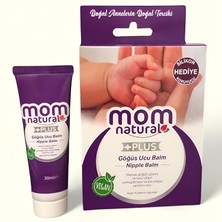 Mom +Plus Vegan Göğüs Ucu Balm 30ML - Silikon Koruyucu Hediyeli