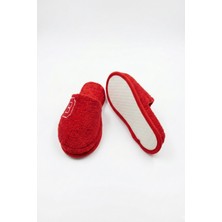 Ender Home B Harf Nakışlı Banyo ve Ev Havlu Terliği – %100 Pamuk Kaymaz Kalın Taban