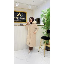 Ayşe Akay Kadın Dış Giyim Nova Kumaş Kapitone Kaban Mont