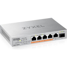 Zyxel 5-Port Poe 2.5g Multi-Gig Unmanaged Switch | 4x Poe++ (60W) ile @ 70W | 1x 10G Sfp+ | Masaüstü