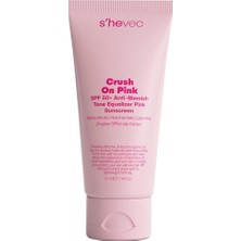 Crush On Pink - Spf 50+ Leke Karşıtı ve Ton Eşitleyici Pembe Güneş Kremi