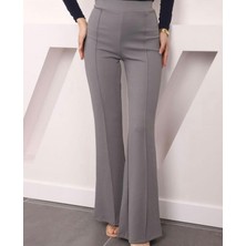 Yüksek Bel Ispanyol Paça Tayt Pantolon