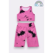 My Kids Wear Kız Çocuk Çok Amaçlı Desenli Mayo & Spor Takımı 12433