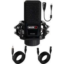 MX-2020 Condenser +48V Stüdyo Ses Kayıt Mikrofonu