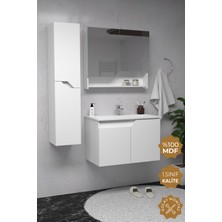 Teta Home Napoli 65 cm Mdf Banyo Dolabı Seti + Boy Dolabı