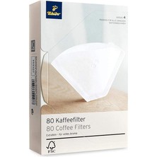 Beyaz Kağıt Filtre 4 Numara 80 Adet
