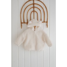 Lollie Teddy Peluş Çocuk Bebek Mont - Krem