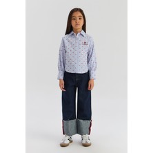 Beverly Hills Polo Club Bg Store Kız Çocuk Mavi Gömlek