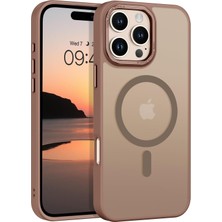 iPhone 16 Pro Için Telefon Kılıfı Magsafe ile Uyumlu Kamera Korumalı Mat Şeffaf Görünümlü iPhone Tel