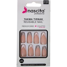 Stiletto French Tırnak - 201