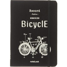 Notelook, Tekstil Kapak Notelook Çizgili Defter, Tekstil Kapak, A6, Beyaz