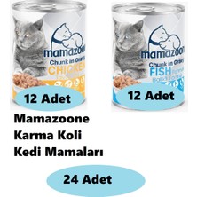 24'lü Mamazoone Yetişkin Kedi Maması Karma Koli 09
