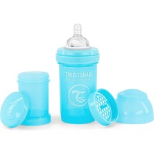 Twistshake Kolik Önleyici Bebek Biberonu, Yumuşak Silikon Emzikli, Koliklere Karşı Taban Valfi, Küçü