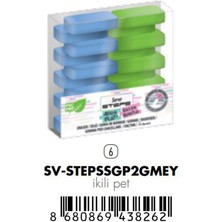 Steps Silgi Gök Mav-Elma 2li Pet