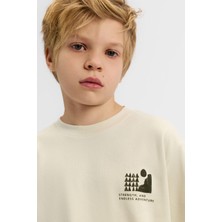 Nk Erkek Çocuk Mount Tshirt 8-14 Yaş Krem-Haki