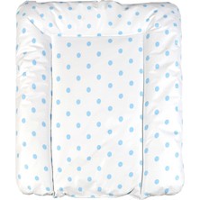 Baby'ness Elyaf Dolgulu Pvc Alt Değiştirme Minderi, Sıvı Geçirmez, Leke Tutmaz, Puantiyeli, Mavi, 50