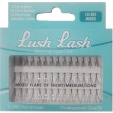 Tekli Takma Kirpik Karışık (Kısa-Orta-Uzun) LU-622